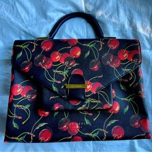 Ted Baker Cherry Satchel shoulder purse